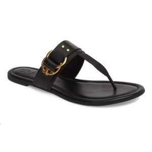 Tory Burch Marsden Leather T-Strap Sandal - Women, Size 6.5